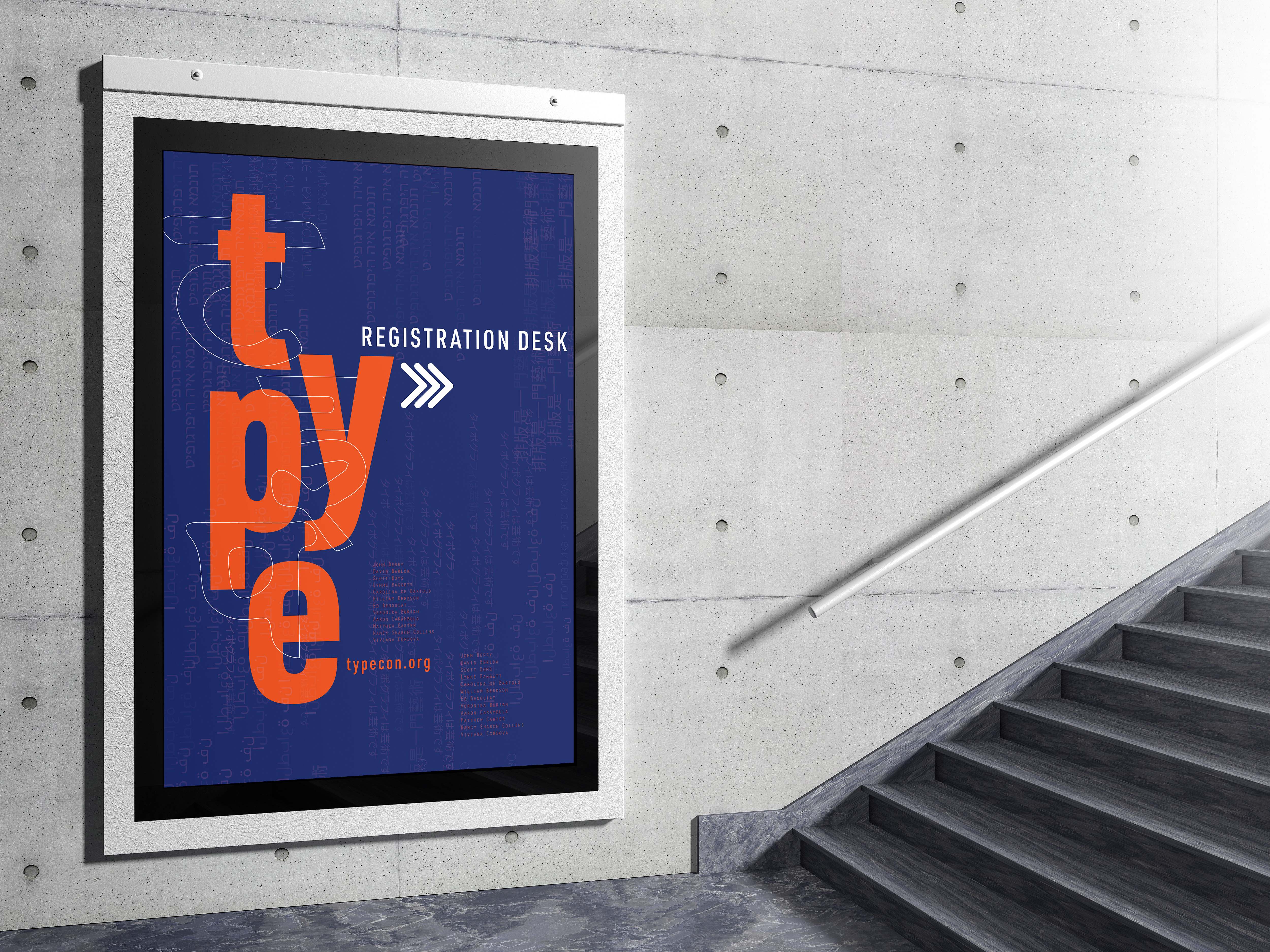 TYPE Conference registration desk